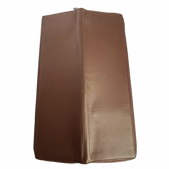 Coach Leather Tie Case Style 7320 Vintage 1990s Brown Leather Business Travel - Picture 5 of 6